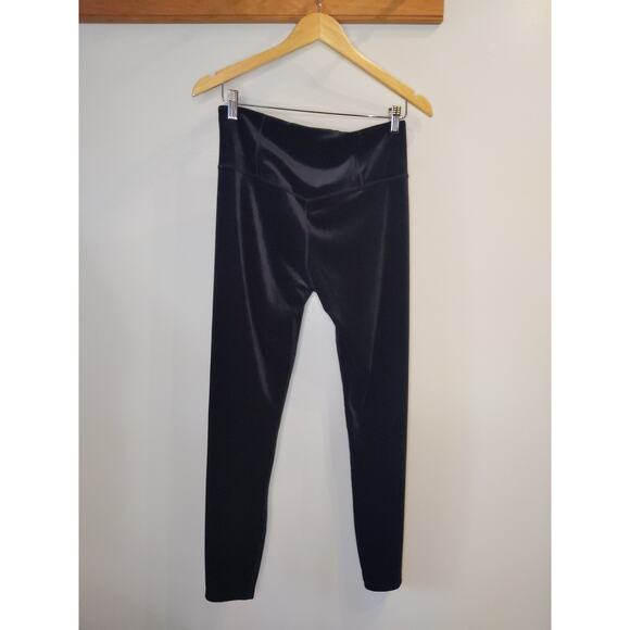 Athleta Elation Velvet Tight Black High Rise Yoga Legging Buttery Soft M - Picture 2 of 8